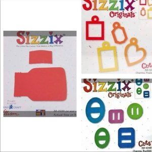 Sizzix Original Dies Set- 3 Jar Charms and Buckles